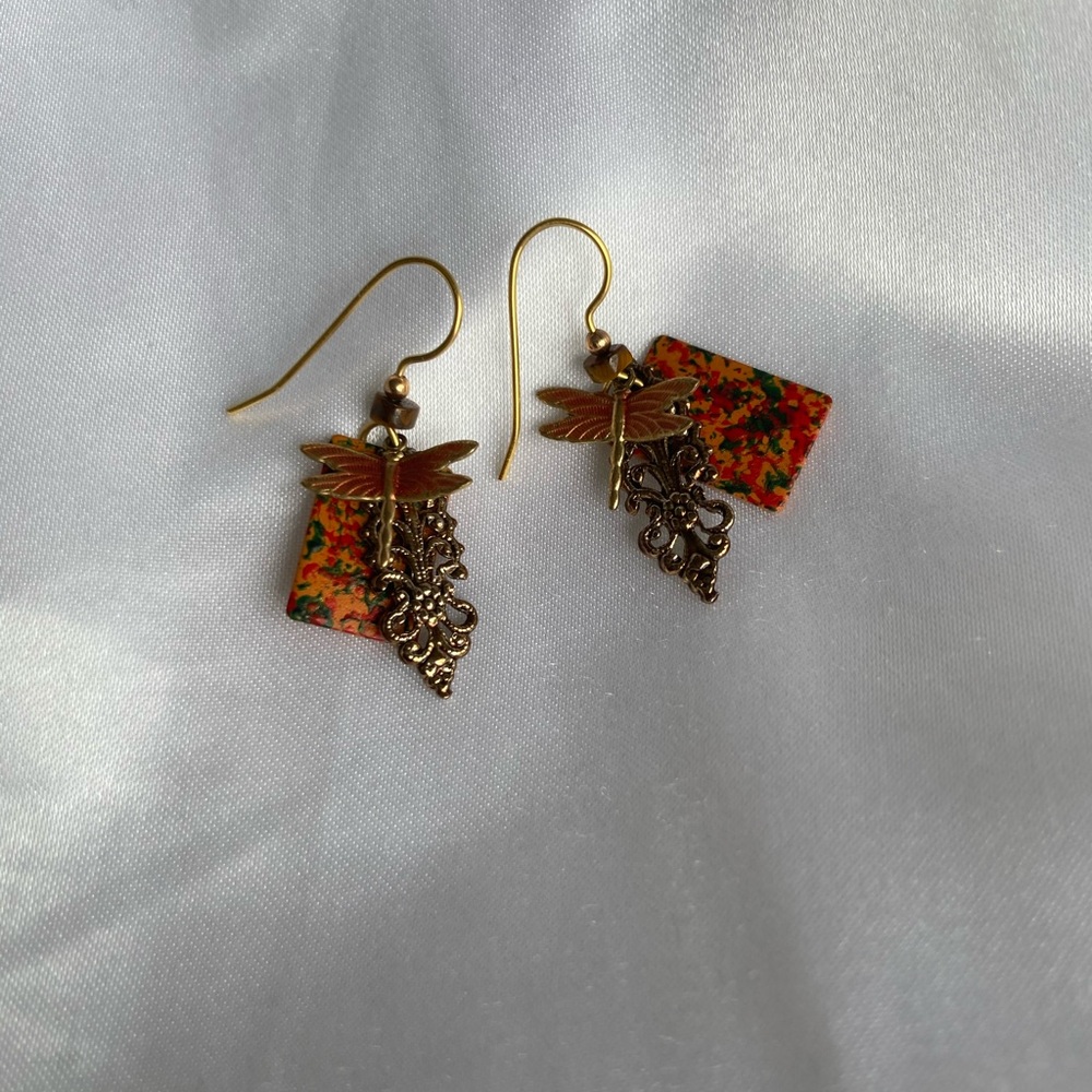 Dragonfly oriental earring